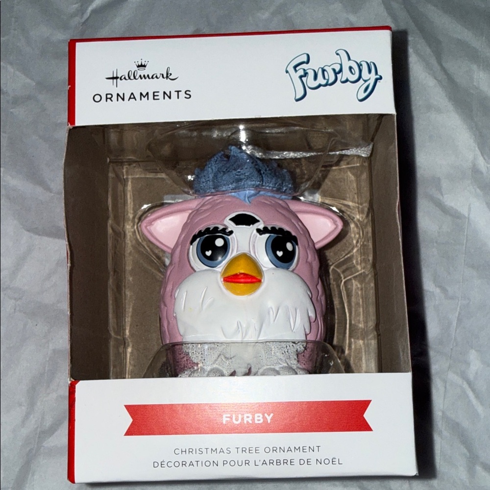 Hallmark Furby Pink and White Ornament
